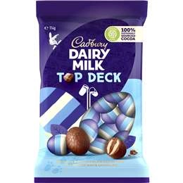 Cadbury Top Deck Chocolate Easter Eggs 114g