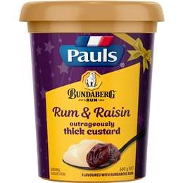 Pauls Premium Rum & Raisin Custard Raisin Custard 600g