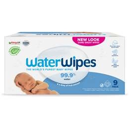 Waterwipes Fragrance Free Sensitive Skin Baby Wipes 60 X9 Pack