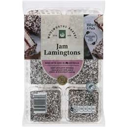 Woolworths Jam Filled Lamingtons  6 Pack