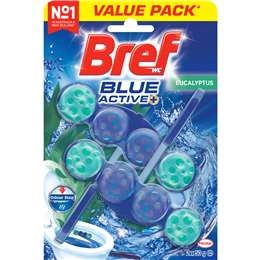 Bref Blue Active Eucalyptus Toilet Cleaner Block 50g X 2 Pack