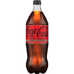 Coca - Cola Caffeine Free Zero Sugar Soft Drink Bottle 1.25l