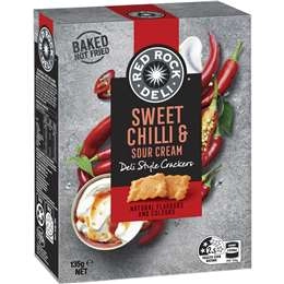 Red Rock Deli Deli Style Crackers Sweet Chilli & Sour Cream 135g