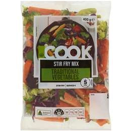 Woolworths Cook Stir-fry Traditional Vegetables 400g