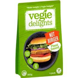 Vegie Delights Plant Based Not Burger 4 Pack