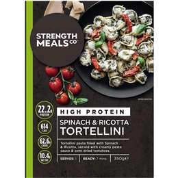 Strength Meals Co Spinach & Ricotta Tortellini  350g