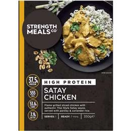 Strength Meals Co Satay Chicken  350g