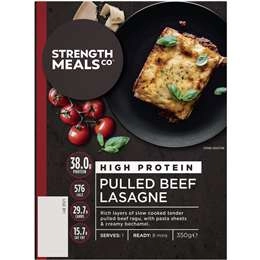 Strength Meals Co Pulled Beef Lasagne  350g