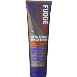 Fudge Professional Clean Blonde Damage Rewind Toning Purple Shampoo 250ml