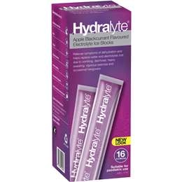 Hydralyte Electrolyte Ice Blocks Apple Blackcurrant 16 Pack