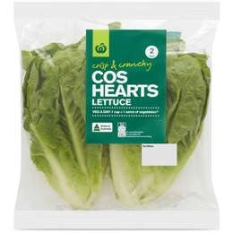 Woolworths Cos Hearts Lettuce  2 Pack