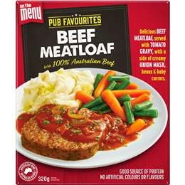 On The Menu Pub Favourites Beef Meatloaf  320g