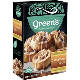 Green's Temptations Cinnamon Scroll Mix 520g