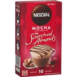 Nescafe Scorched Almond Mocha Coffee Sachets 10 Pack