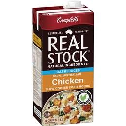 Campbell's Real Stock Chicken Salt Reduced Liquid Stock 1l