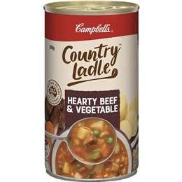 Campbell's Country Ladle Soup Hearty Beef & Vegetable 500g