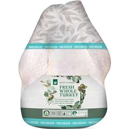 Woolworths Rspca Approved Fresh Whole Turkey Medium 4kg - 4.9kg