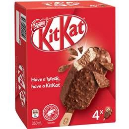 Kitkat Frozen Dessert Sticks 4 Pack