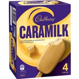 Cadbury Caramilk Sticks  360ml X4 Pack