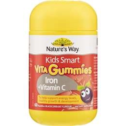 Nature's Way Kids Smart Vita Gummies Iron + Vitamin C 60 Pack