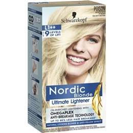 Schwarzkopf Nordic Blonde Hair Colour Bleach L1++ Ultimate Lightener Each