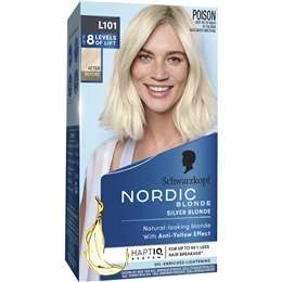 Schwarzkopf Nordic Blonde Hair Colour L101 Bleach Silver Blonde Lightener Each