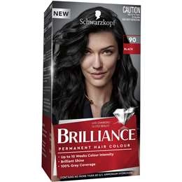 Schwarzkopf Brilliance 90 Black Permanent Colour Each