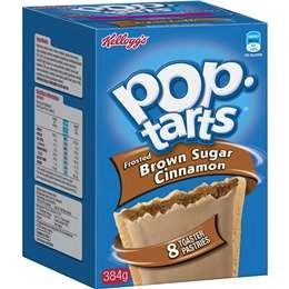 Kellogg's Pop Tarts Frosted Brown Sugar Cinnamon Toaster Pastries 384g