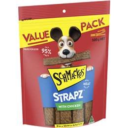 Schmackos Strapz Dog Treats With Chicken  500g