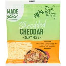 Made With Plants Shredded Cheddar Dairy Free  200g