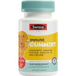 Swisse Kids Immune Gummies System Health And Wellbeing 60 Pack