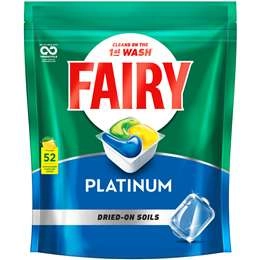 Fairy Platinum Dishwashing Tablets 52 Pack