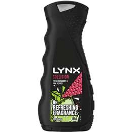 Lynx Collision Bodywash Fresh Bergamot & Pink Pepper 400ml