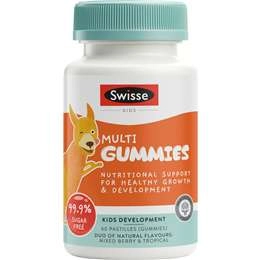 Swisse Kids Multi Gummies For Healthy Growth And Development 60 Pack