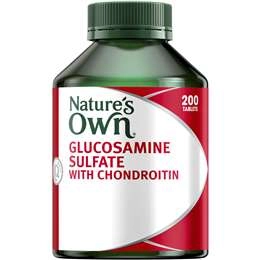 Nature's Own Glucosamine Sulfate & Chondroitin Tablets For Joints 200 Pack