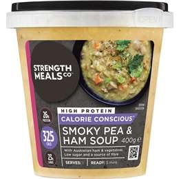 Strength Meals Co Smoky Pea And Ham High Protein Soup 400g