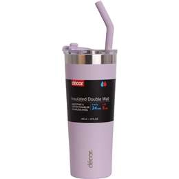 Decor Double Wall Smoothie & Coffee Tumbler 650ml Assorted Each