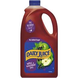 Daily Juice Co Apple & Blackcurrant Juice  2l