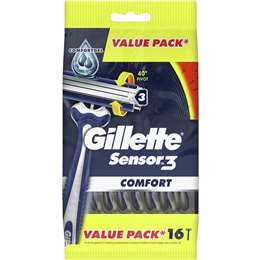 Gillette Sensor 3 Comfort Razo Blades  16 Pack