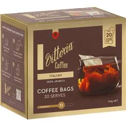 Vittoria Coffee Bags Italian  20 Pack