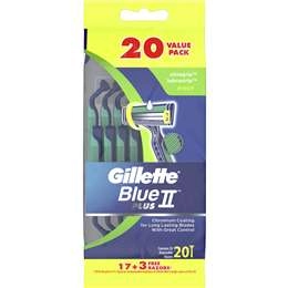 Gillette Blue 2 Pivot Plus Disposable Razors 20 Pack