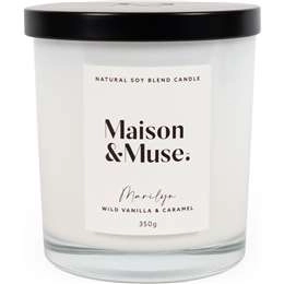 Maison & Muse Marilyn Natural Soy Candle Wild Vanilla & Caramel 350g