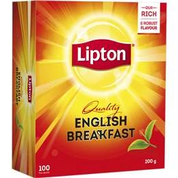 Lipton English Breakfast Tea Bags  100 Pack