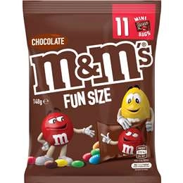 M&m's Milk Chocolate Party Share Bag 11 Pieces 148g