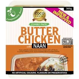 Coco Earth Butter Chicken With Naan  360g