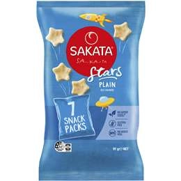 Sakata Stars Snack Sized Original Rice Crackers Multipack 13g  X 7 Pack