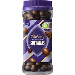 Cadbury Milk Chocolate Coated Sultanas 340g