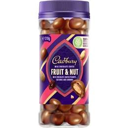 Cadbury Milk Chocolate Coated Fruit & Nut 310g