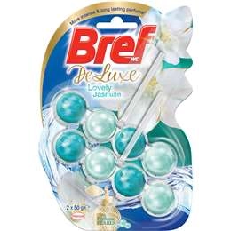 Bref Deluxe Lovely Jasmine Toilet Cleaner Block 50g X 2 Pack