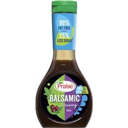 Praise Balsamic Dressing 99% Fat Free  330ml